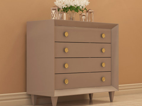 Modern Dresser 001 Modèle 3D