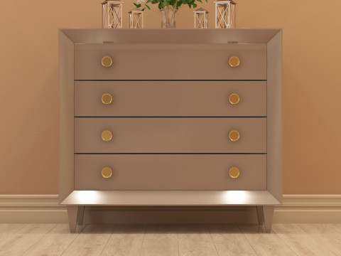 Modern Dresser 001 Modèle 3D