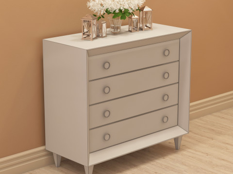 Modern Dresser 001 Modèle 3D