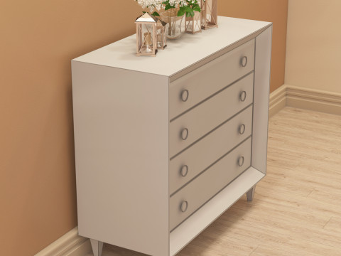 Modern Dresser 001 Modèle 3D