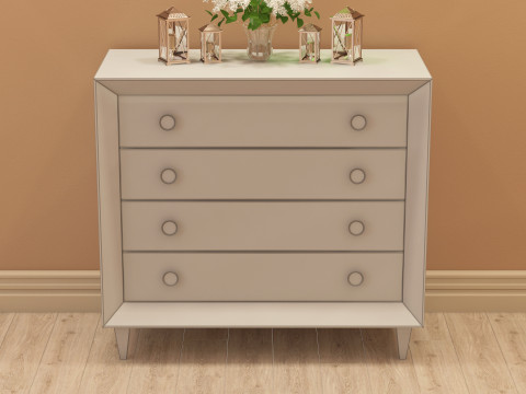 Modern Dresser 001 Modèle 3D