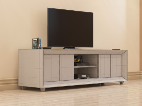 Modern TV Unit 002 Model 3D