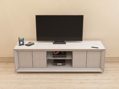 Modern TV Unit 002 Model 3D