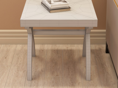 Modern Side Table 002 Modello 3D