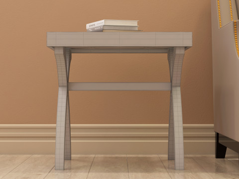 Modern Side Table 002 Modello 3D