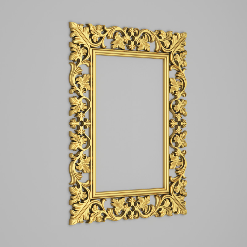 Classic Frame Mirror 009 Modèle 3D .c4d .max .obj .3ds .fbx .stl .blend 