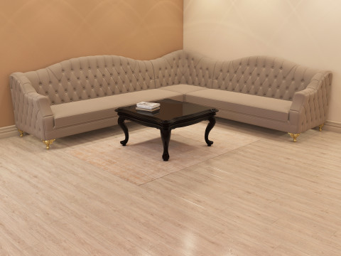 Chesterfield Corner Sofa 001 3D मॉडल