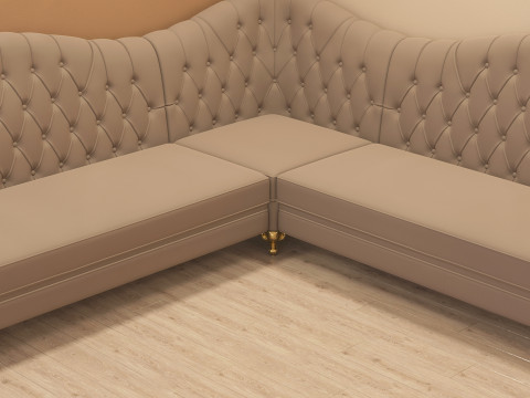 Chesterfield Corner Sofa 001 Modelo 3D