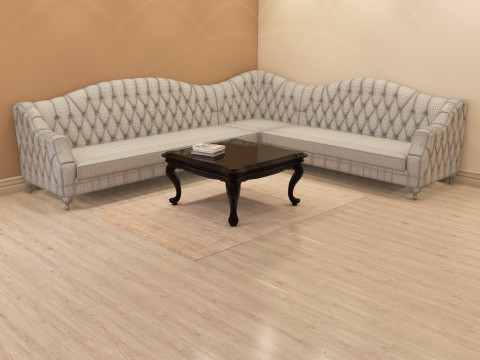 Chesterfield Corner Sofa 001 Modelo 3D