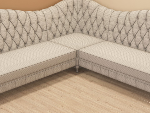 Chesterfield Corner Sofa 001 Modelo 3D