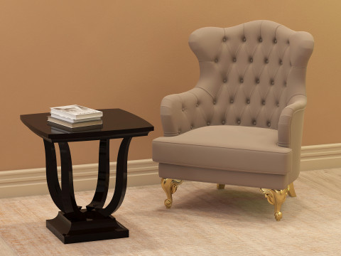 Chesterfield Fabric Berjer 002 3Dモデル