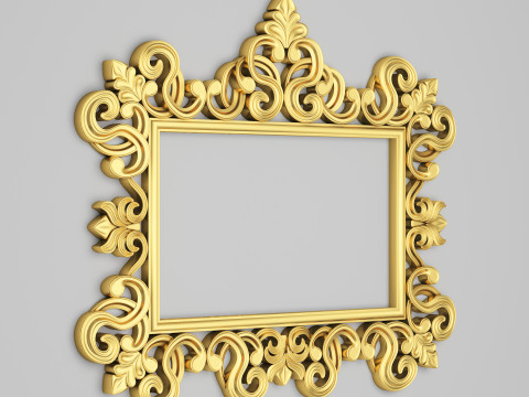 Classic Frame Mirror 010 3D मॉडल