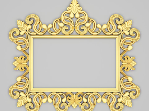 Classic Frame Mirror 010 Modello 3D