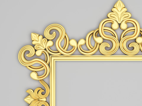 Classic Frame Mirror 010 Modello 3D