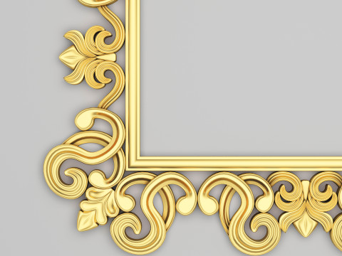 Classic Frame Mirror 010 Modello 3D