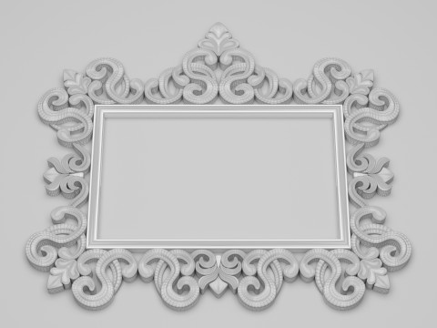 Classic Frame Mirror 010 Modello 3D