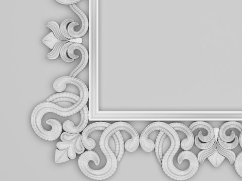 Classic Frame Mirror 010 Modello 3D