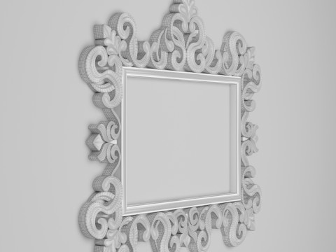 Classic Frame Mirror 010 Modello 3D