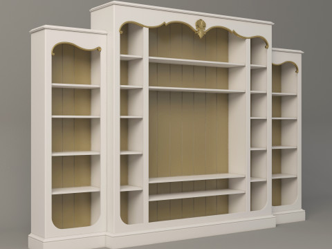 TV Shelf 001 3D 모델