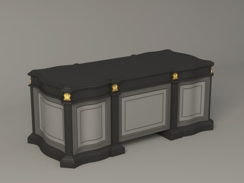 Classic Working Table 001 3Dモデル