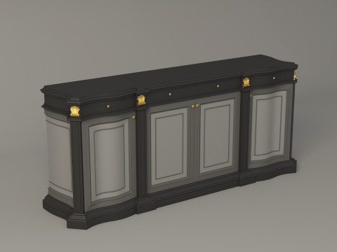 Classic Office Console 001 3D Модель