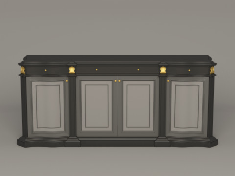 Classic Office Console 001 3D 모델