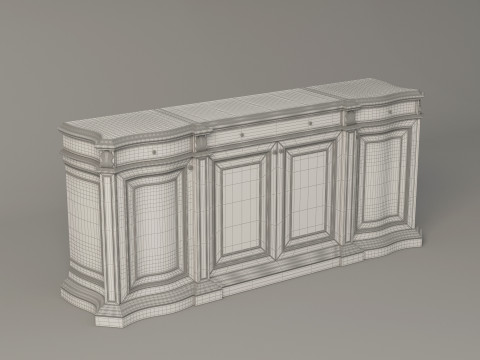 Classic Office Console 001 3D 모델