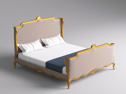 Classic Bed 001 3D 모델