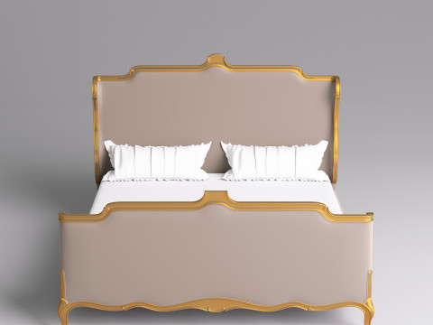Classic Bed 001 3D Model