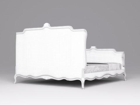 Classic Bed 001 3D Model