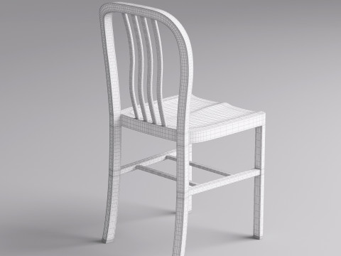 Kitchen Chair 001 Model 3D