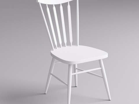 Kitchen Chair 002 3D Model