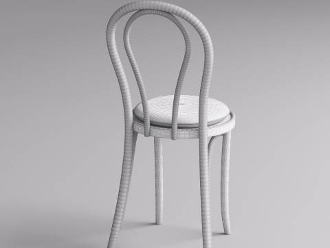 Kitchen Chair 004 3D Model