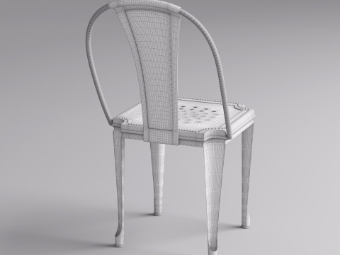 Kitchen Chair 006 3D Model