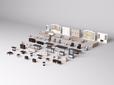 Collection Of 50 Furniture Models Part 1 Modelo 3D