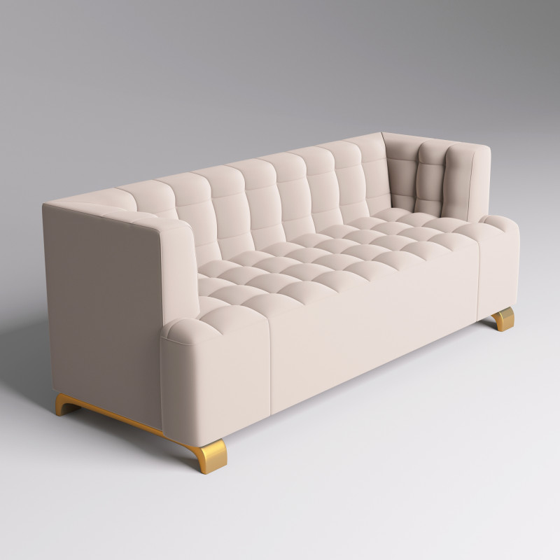 Fabric Sofa 002 3D Model .c4d .max .obj .3ds .fbx .stl .blend 