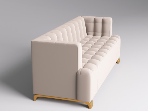 Fabric Sofa 002 3D Model