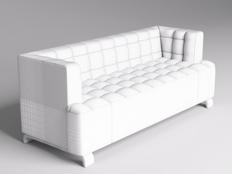 Fabric Sofa 002 3D Model