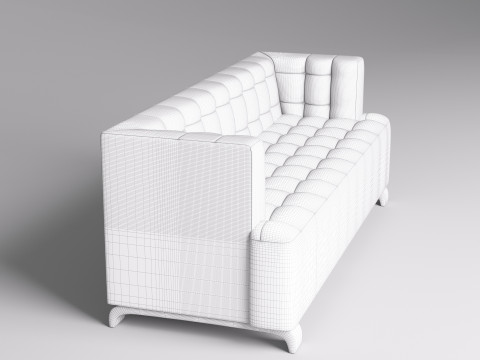Fabric Sofa 002 3D Model