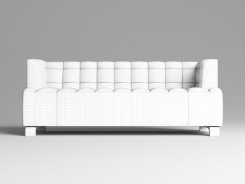 Fabric Sofa 002 3D Model