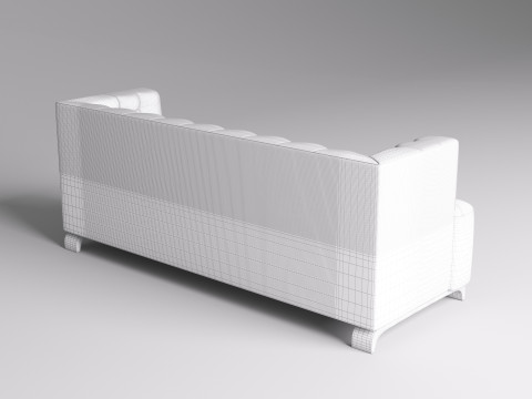 Fabric Sofa 002 3D Model