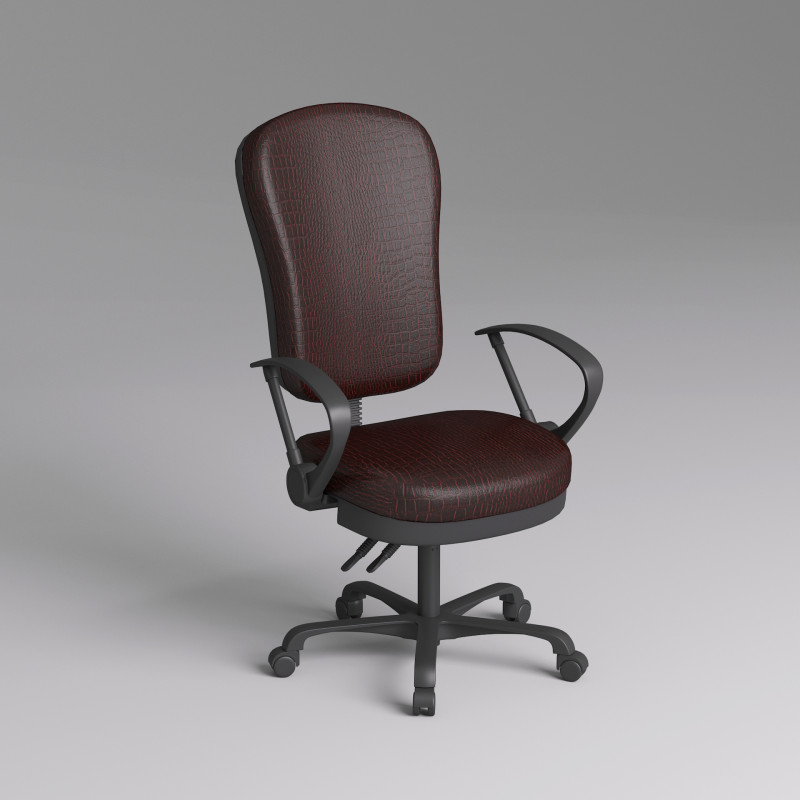 Office Manager Chair 002 3D Модель .c4d .max .obj .3ds .fbx .stl .blend 