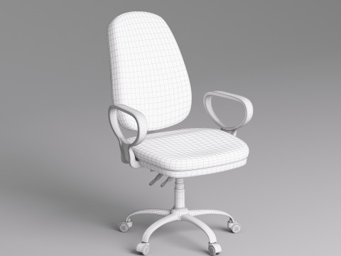 Office Manager Chair 003 3D Model