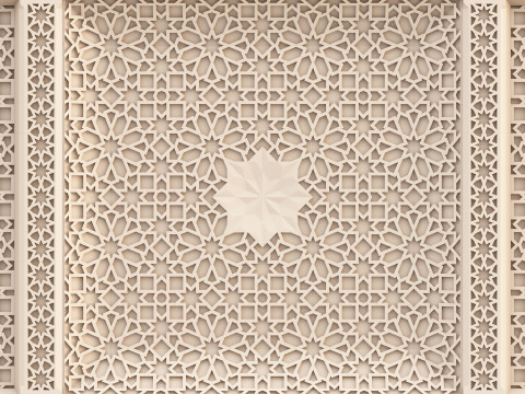 Classic Islamic Ceiling 001 3D Модель
