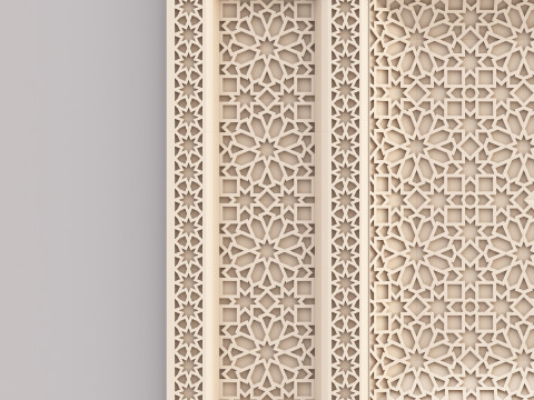Classic Islamic Ceiling 001 3D Модель