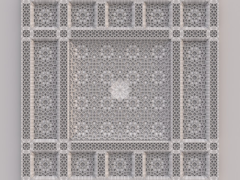Classic Islamic Ceiling 001 3D Модель