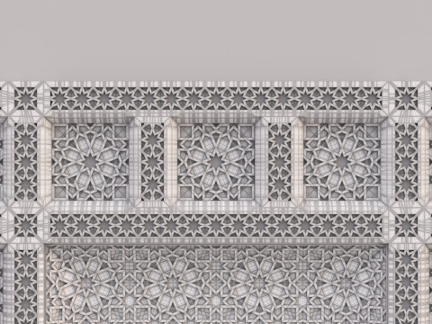 Classic Islamic Ceiling 001 3D Модель