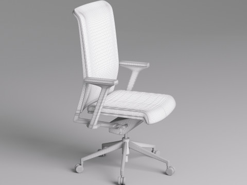 Office Manager Chair 004 3D Model