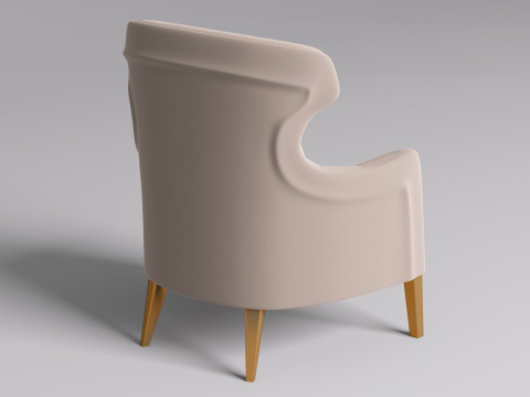 Chesterfield Fabric Berjer 003 Model 3D