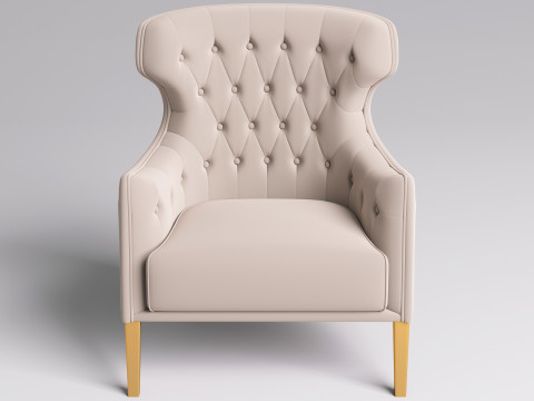 Chesterfield Fabric Berjer 003 Model 3D